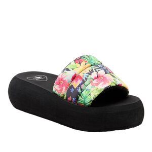 Rocket Dog Womens/Ladies Splash Bahama Flip Flops / Black/Multicolored
